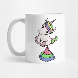 Cute Funny Unicorn Farting Rainbow Mug